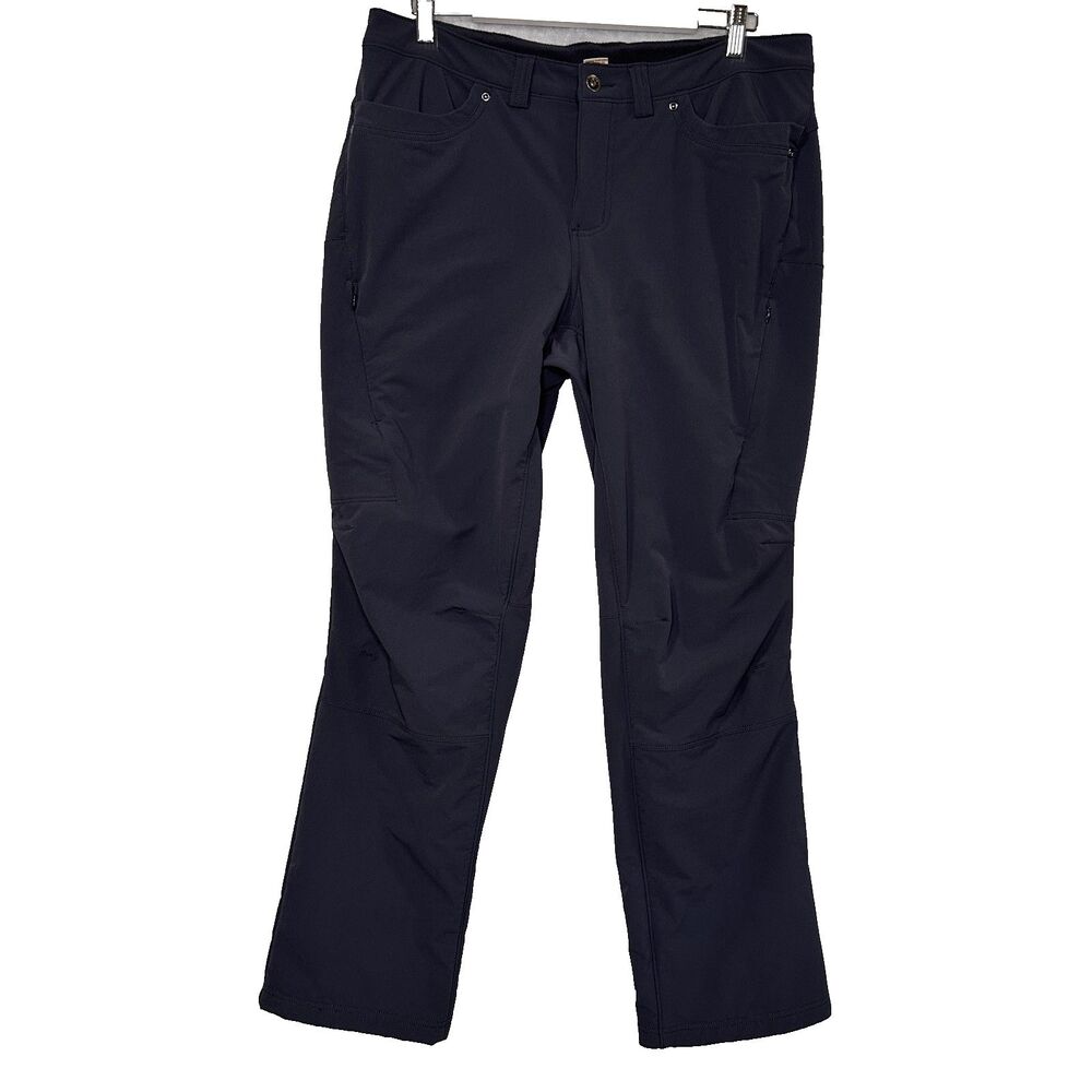Duluth Trading Flexpedition Fleece Lined Pants Women 14x31 Gray Hiking